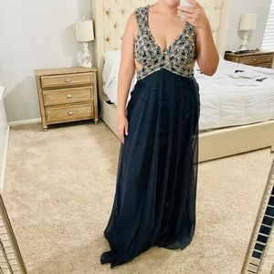 Jiovanni Charcoal 1929A (Size 14) beaded top